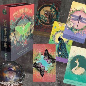 🌠LOVE WHO YOU ARE Oracle Deck 116Pg Bk, 44 Cards, Mag Closure Box NEW/ Sealed